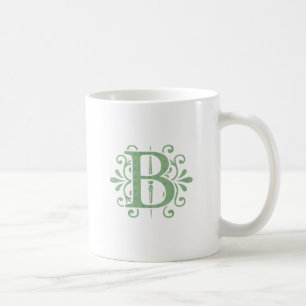 Alphabet letters - letter B - white Coffee Mug
