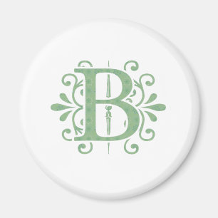 Alphabet letters - letter B - white Magnet