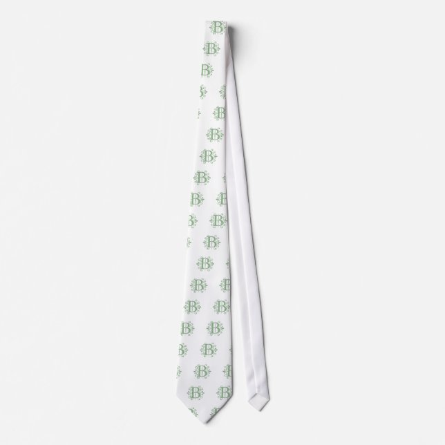 Alphabet letters - letter B - white Tie (Front)