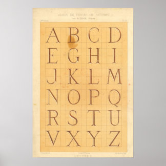 Alphabet (Lettres) Poster