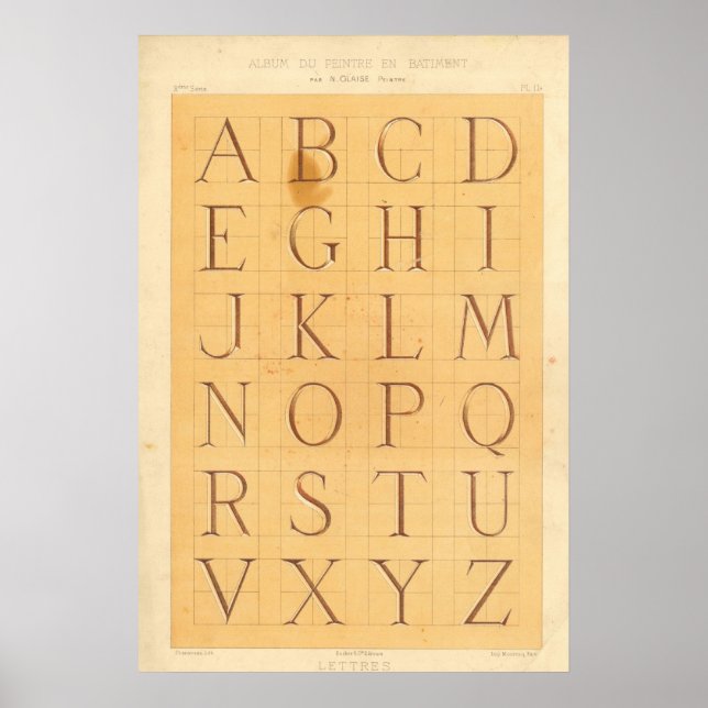 Alphabet (Lettres) Poster (Front)