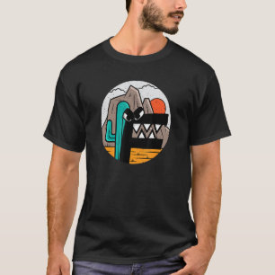 Alphabet Lore f Costume Sunset Desert Cactus Villa T-Shirt