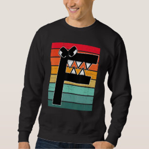 Alphabet Lore f Retro Sunset Costume For Boys Vill Sweatshirt