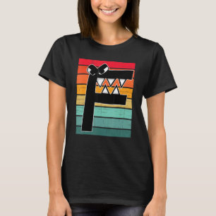 Alphabet Lore f Retro Sunset Costume For Boys Vill T-Shirt