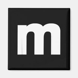 Alphabet M Capital Letters And Numbers Magnet