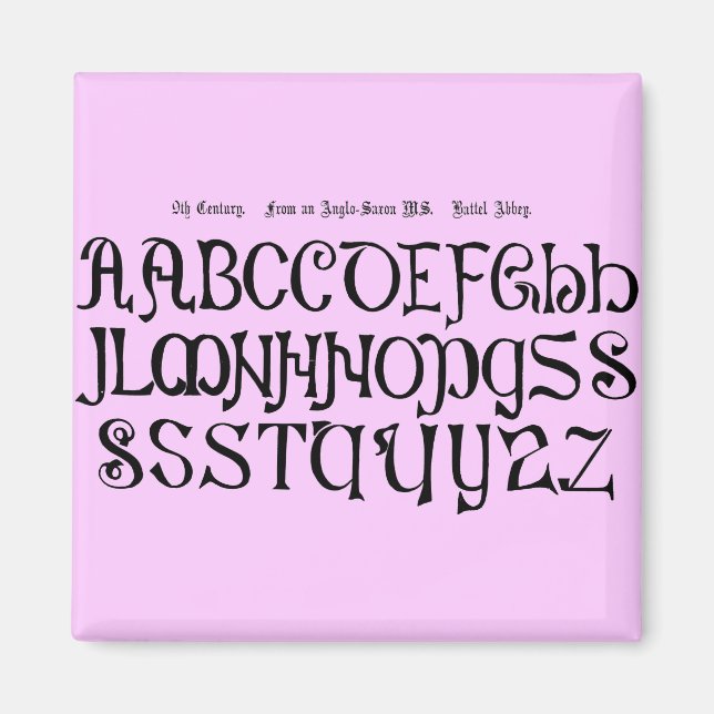 Alphabet  Magnet (Front)