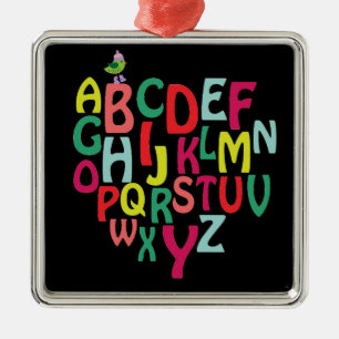 Alphabet Metal Ornament