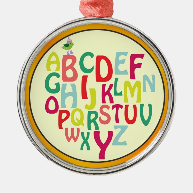 Alphabet Metal Ornament (Front)