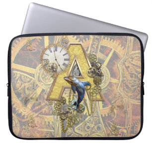 Alphabet-monogram capital-letter A Laptop Sleeve