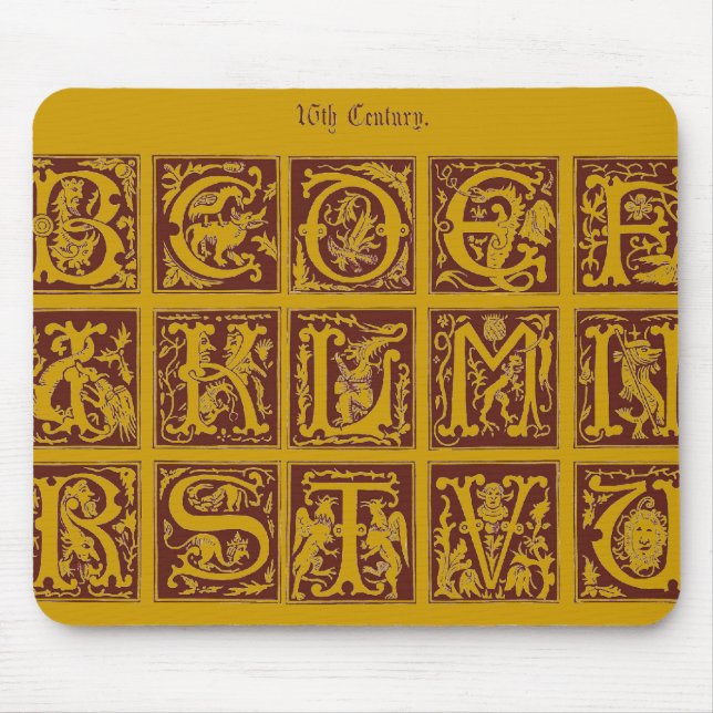Alphabet Mouse Pad (Front)