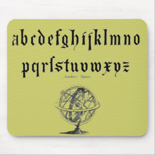 Alphabet Mouse Pad