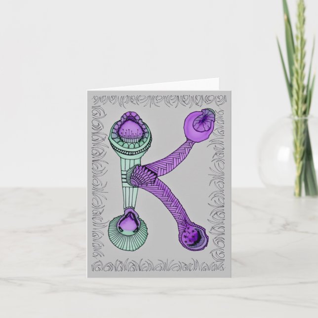 Alphabet Note Card Letter K (Front)