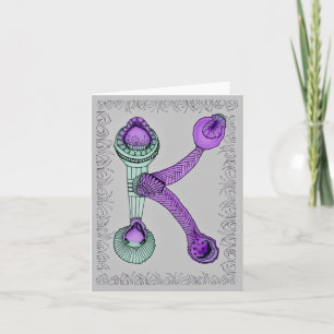 Alphabet Note Card Letter K