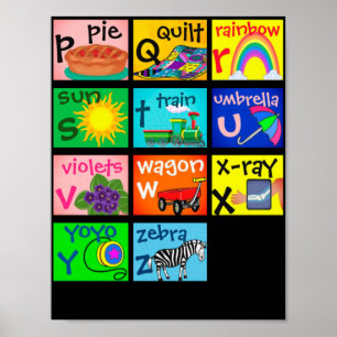 Alphabet page 2 poster