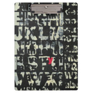 Alphabet Painting by Norman Wyatt Clipboard