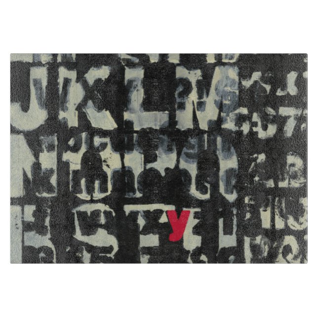 Alphabet Painting by Norman Wyatt Cutting Board (Front)