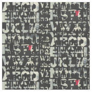 Alphabet Painting by Norman Wyatt Fabric