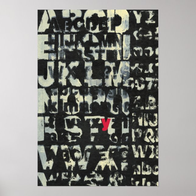 Alphabet Painting by Norman Wyatt Poster (Front)