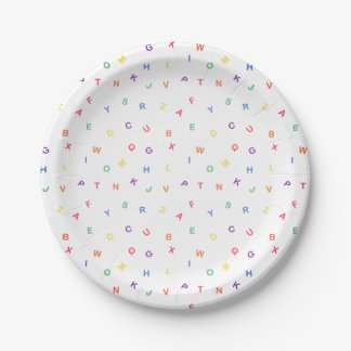Alphabet Paper Plate