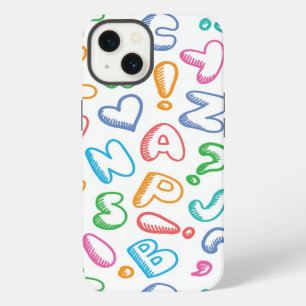 alphabet pattern iPhone case