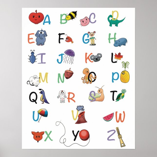 Alphabet phonics poster (Front)