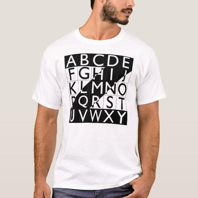 "Alphabet Piece", 2003 T-Shirt (Front)