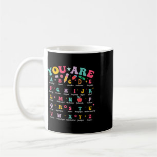 Alphabet Positive Affirmations Ck To School Teache Coffee Mug