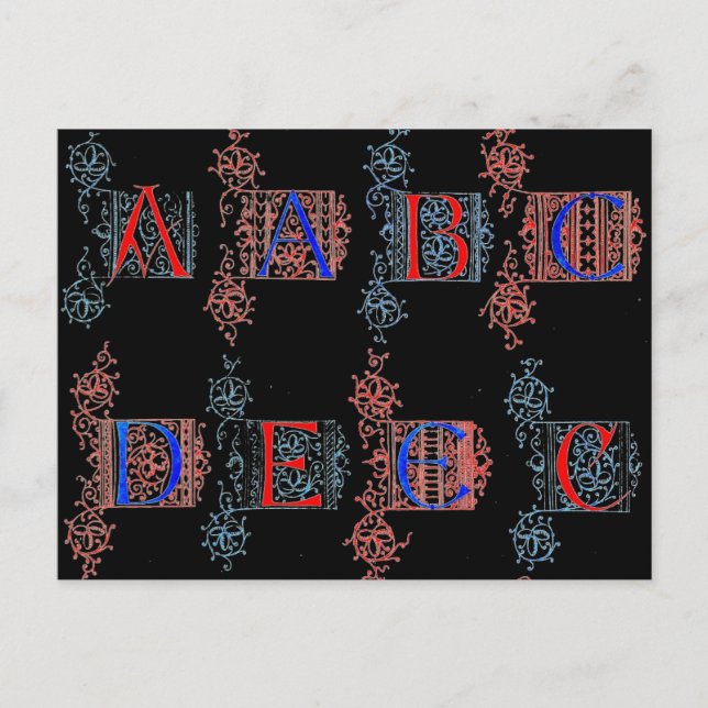 Alphabet Postcard (Front)