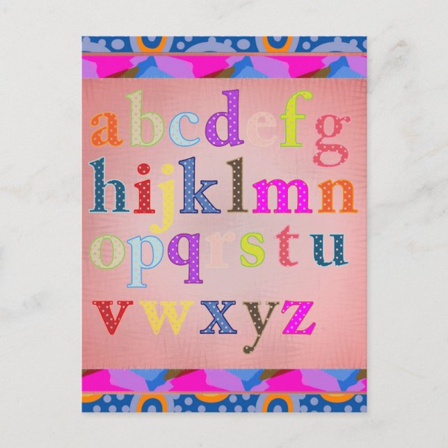Alphabet Postcard (Front)