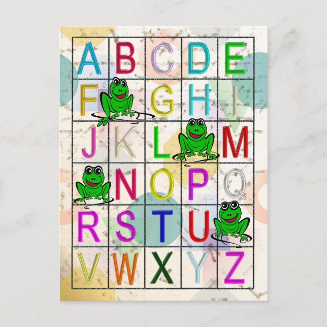 Alphabet Postcard (Front)
