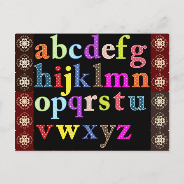 Alphabet Postcard (Front)