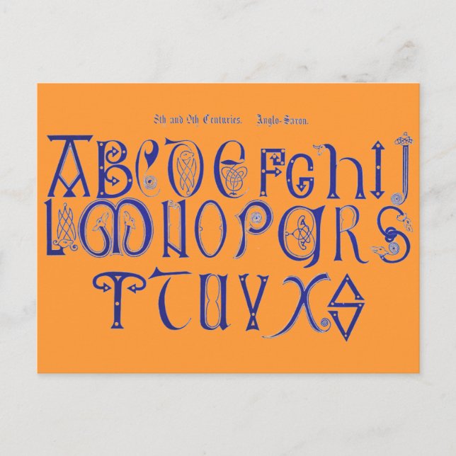 Alphabet Postcard (Front)