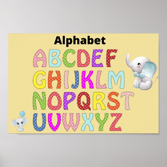 Alphabet   poster (Front)
