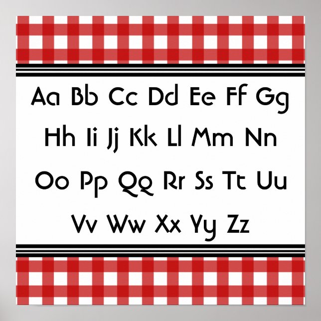 Alphabet Poster (Front)