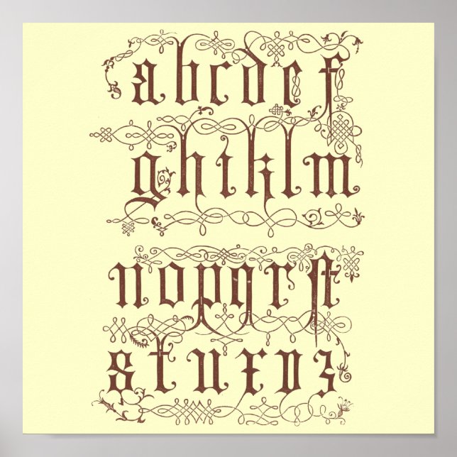 Alphabet poster (Front)