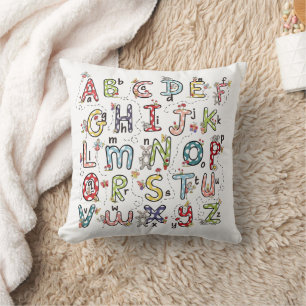 Alphabet Rabbits, Butterflies, Fairies & Flowers  Cushion