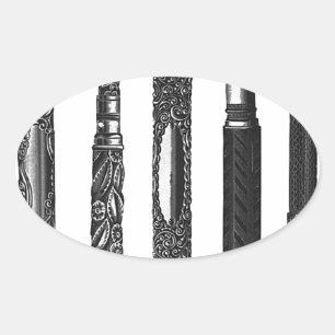 Alphabet School Oval Sticker