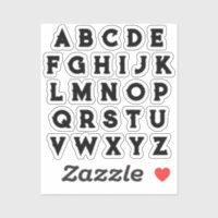 Alphabet Set Upper Case Letters Cut Out