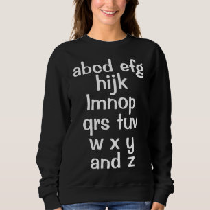 Alphabet Song Women's Sweatshirt