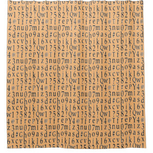 Alphabet Soup Shower Curtain