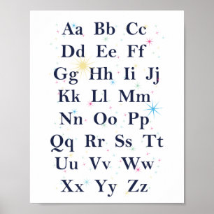 Alphabet Stars Poster