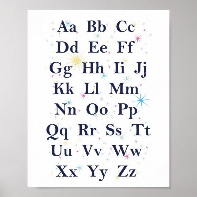 Alphabet Stars Poster (Front)