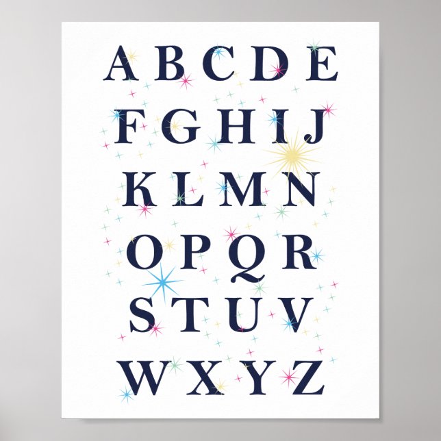 Alphabet Stars Poster (Front)