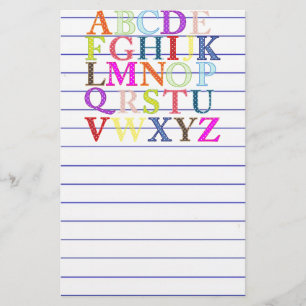 Alphabet Stationery