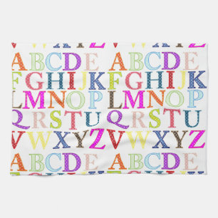 Alphabet Tea Towel
