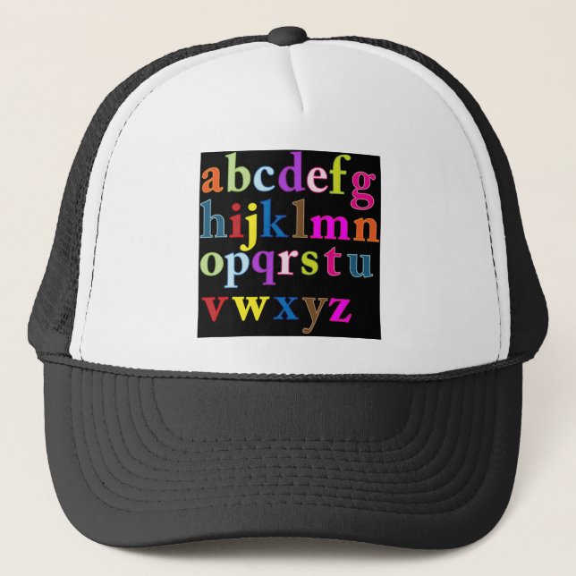 Alphabet Trucker Hat (Front)