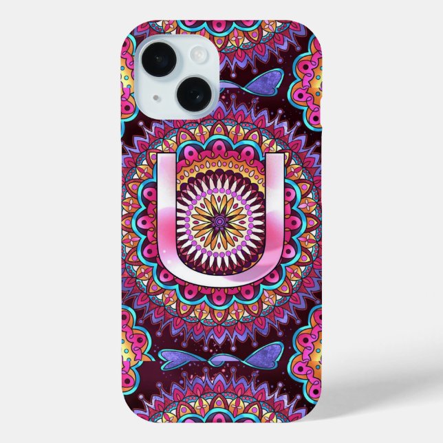 Alphabet U  Case-Mate iPhone Case (Back)