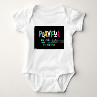 Alphabet uniqe design Baby Jersey Bodysuit
