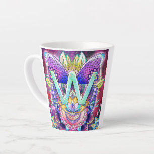 Alphabet W Latte Mug