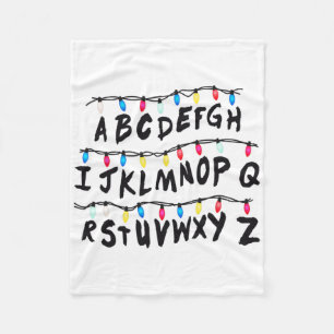 Alphabet Wall - Alphabet Halloween Costume Christm Fleece Blanket